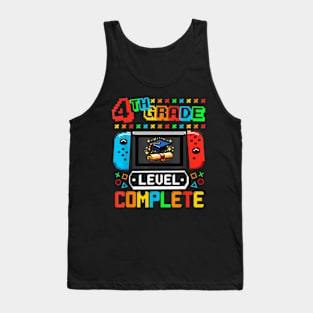 4Th Grade Level Complete Graduation Class 2024 Boys Gamer Tank Top